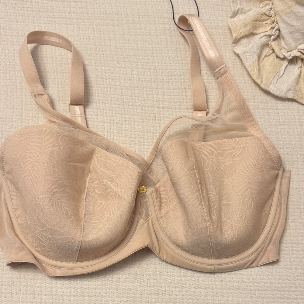 Chic Lace Underwire Bra in Cream